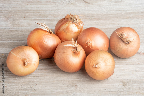 Sweet Southern-Grown Onions On A White Panel Board