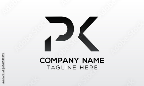 Initial PK Letter Logo With Creative Modern Business Typography Vector Template. Creative Letter PK Logo Vector.