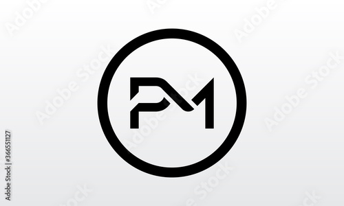 Initial PM Letter Logo With Creative Modern Business Typography Vector Template. Creative Letter PM Logo Vector.