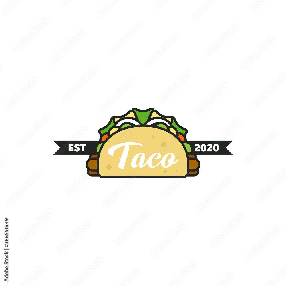 Illustration Vector Graphic of Tacos Food. Perfect to use for Food Business Illustration Vector Graphic of Tacos Food. Perfect to use for Food Business