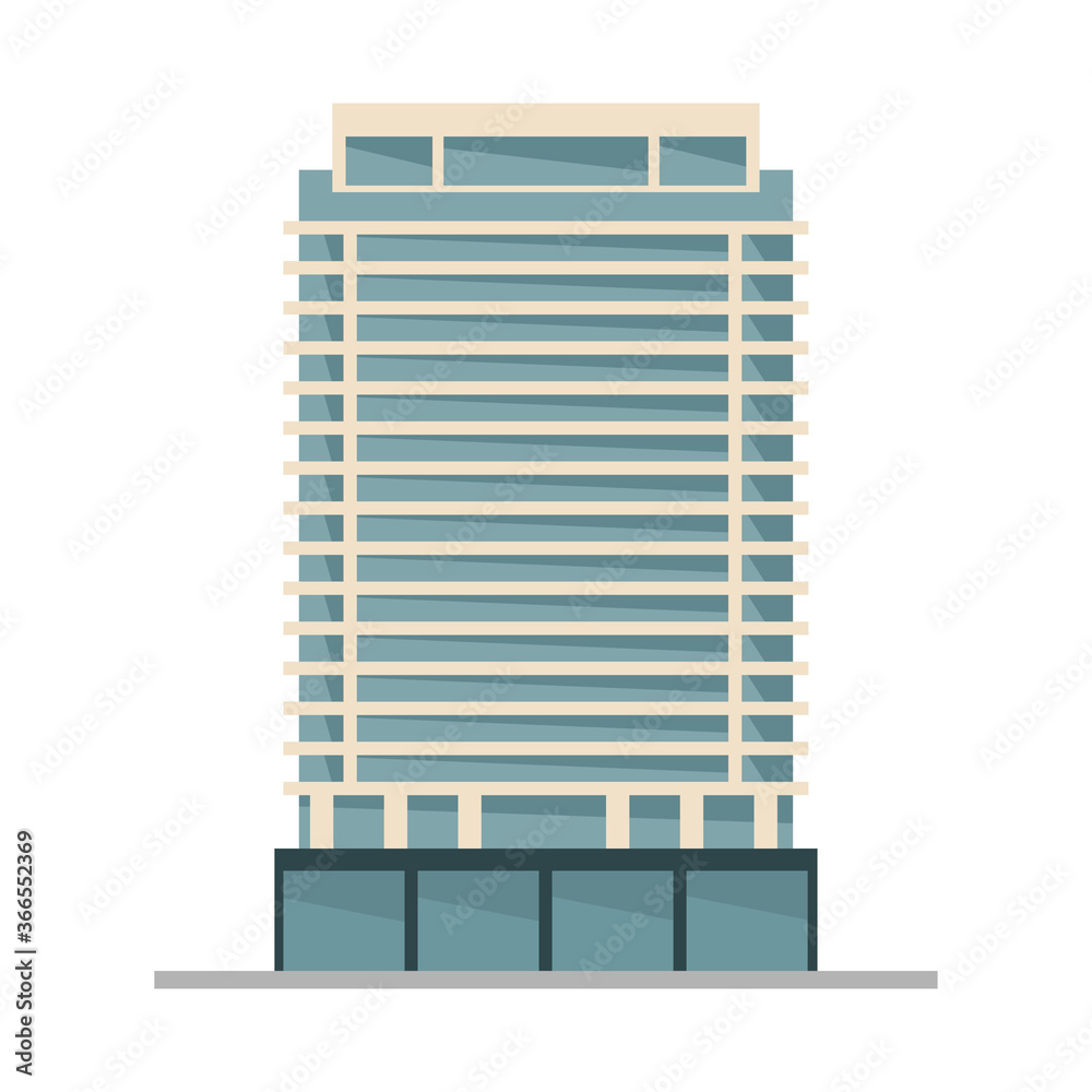 Skyscraper flat icon. Real estate illustration. Vector. Skyscraper flat icon. Real estate illustration. Vector.
