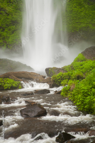 Latorell falls in the Columbia River Gorge Natioanl Scenic Area  Oregon.