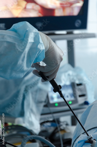 surgeon working in operating room