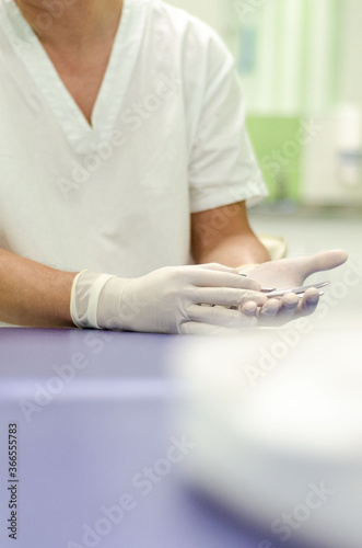 plastic surgeon hands