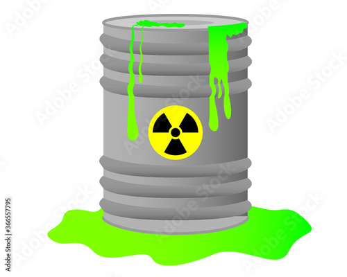 chemical waste barrel icon. poison, gas, oil waste.