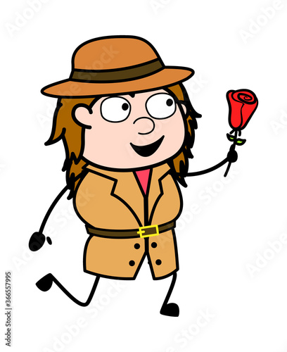 Cartoon Investigator Proposing