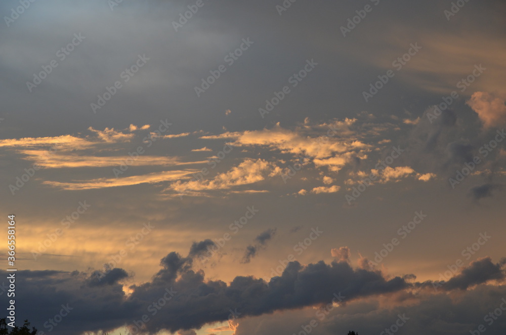 evening clouds