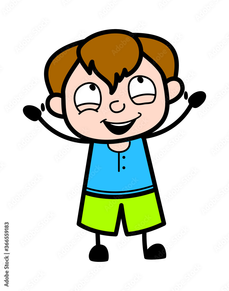 Terrified Cartoon Teen Boy Terrified Cartoon Teen Boy