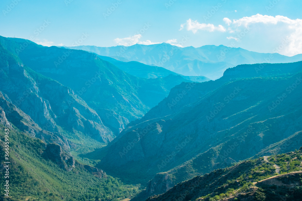 Obraz premium mountain landscape with and clouds