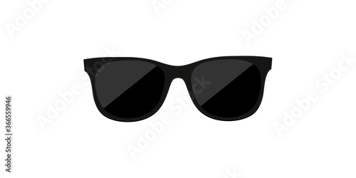 Black rayban glasses on a white background photo