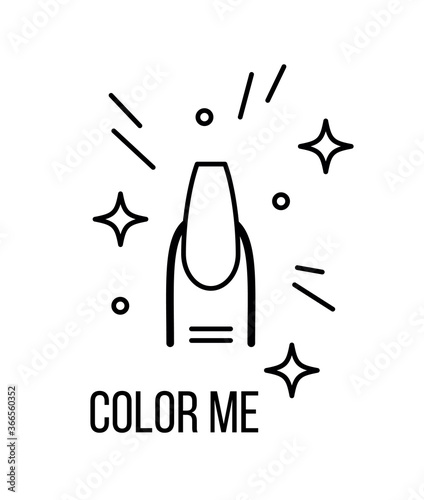 color me nails illustration