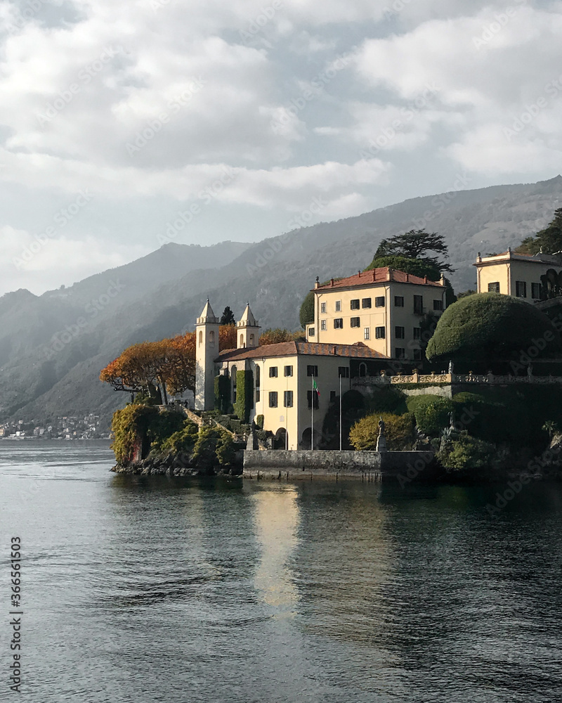 Villa del Balbianello, famous villa in the comune of Lenno, overlooking Lake Como. Lombardy, Italy