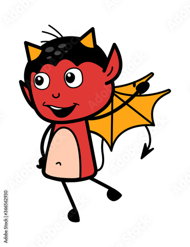 Cartoon Devil saying Hello