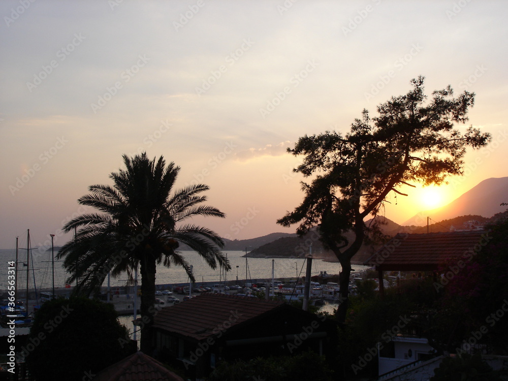 Obraz premium Sonnenuntergang am Meer