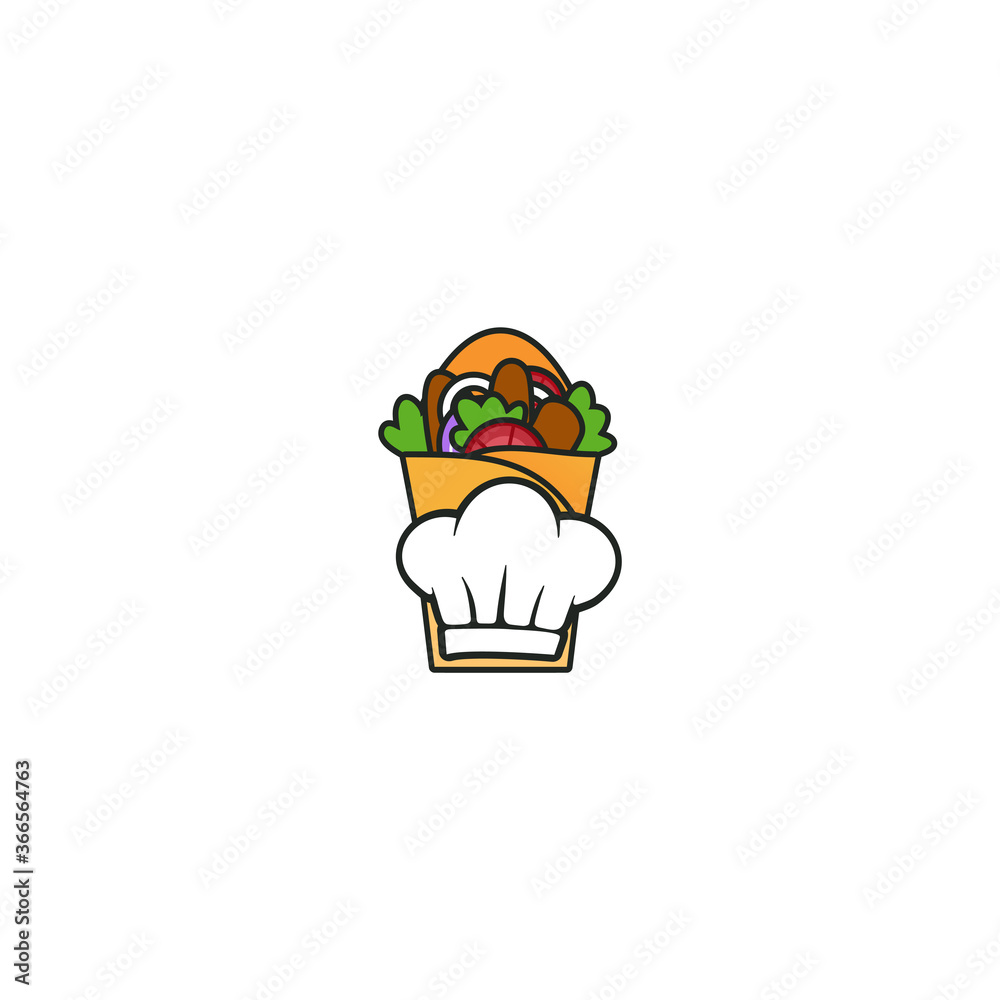 Illustration Vector Graphic of Kebab Chef. Perfect to use for Food Business