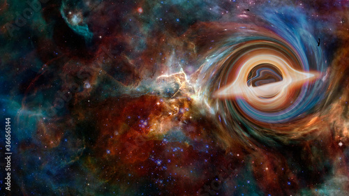 Supermassive black hole. Elements of this image furnished by NASA © Supernova