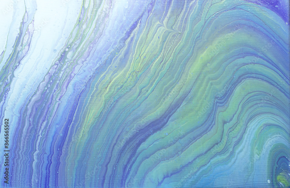 Abstract background with green and purple cells