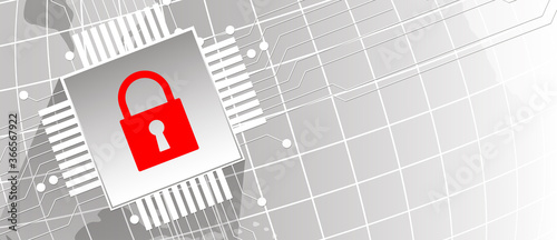 Cybersecurity and information or network protection. Future technology web services for business and internet project