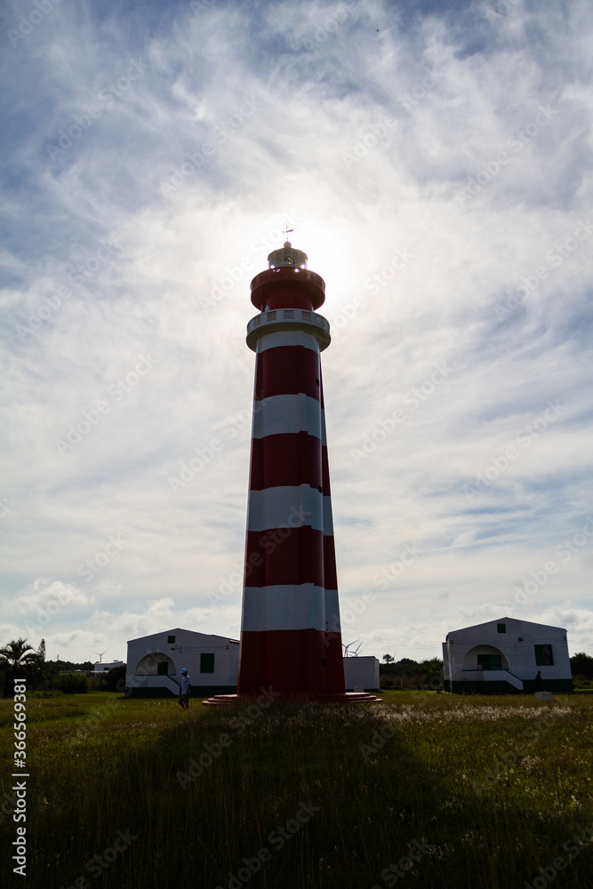 Chuí lighthouse on the coast of Rio Grande do Sul/Brazil.