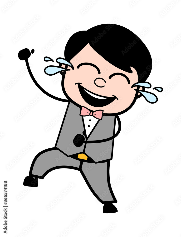 Cartoon Groom Laughing