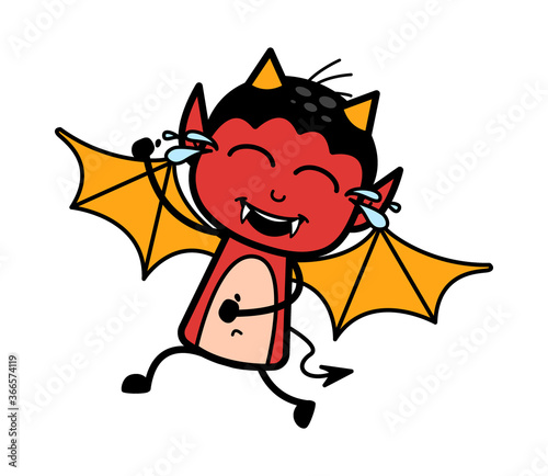 Cartoon Devil Laughing