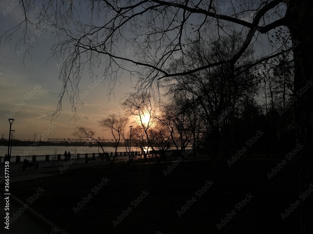 Naklejka premium embankment