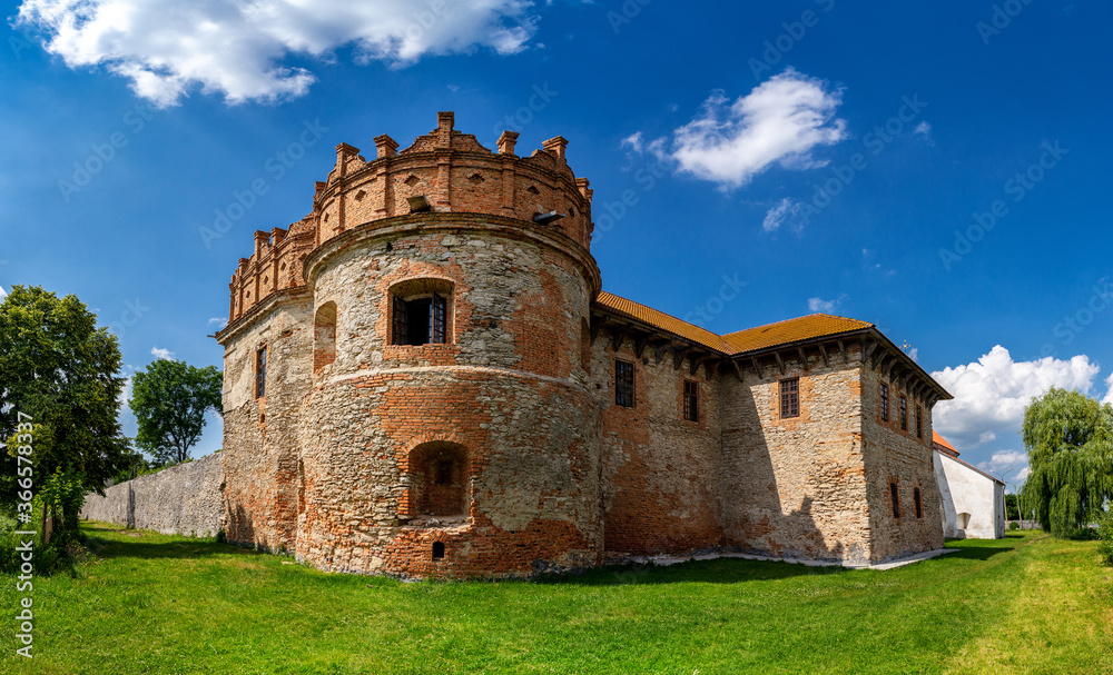 A beautiful fortress of princes in Starokonstantinov. travel by Ukraine.