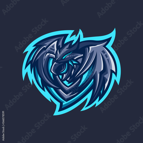 Dragon mascot logo