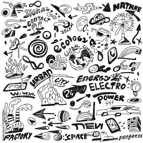 ecology   progress   energy - doodles collection