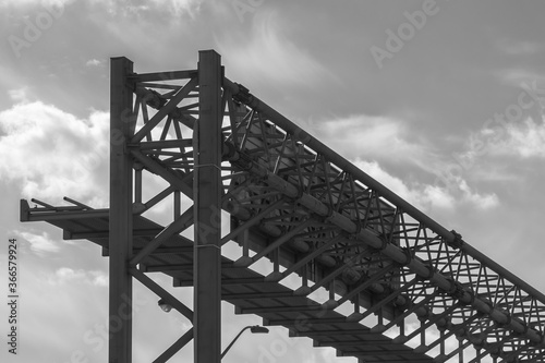 Back Side of Highway Against the Sky