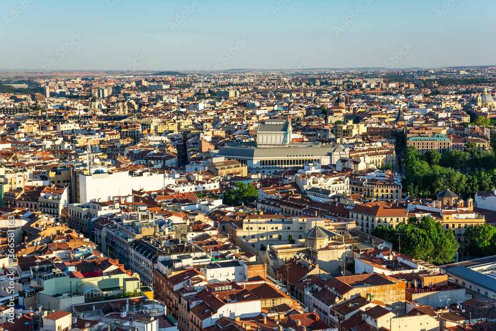 Obraz premium From Madrid to heaven (bird's eye view), Spain, Europe