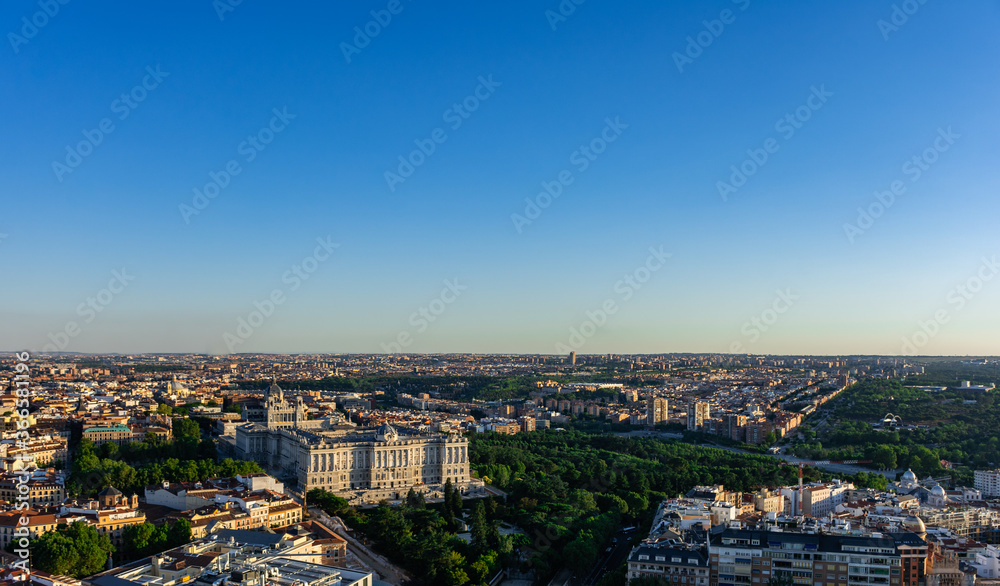 Fototapeta premium From Madrid to heaven (bird's eye view), Spain, Europe