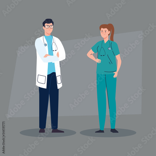 group of people of different professions