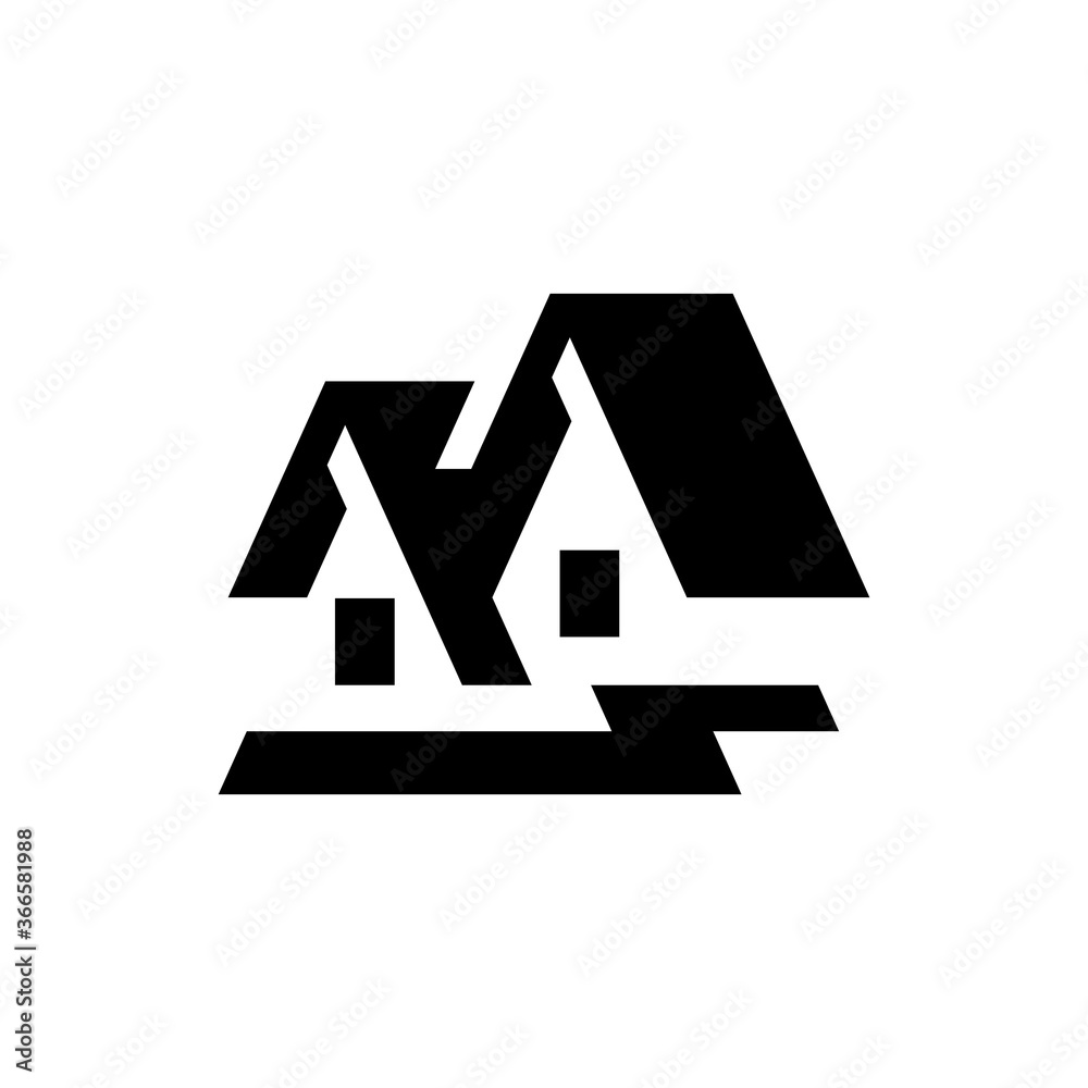 House logo. Icon design. Template elements