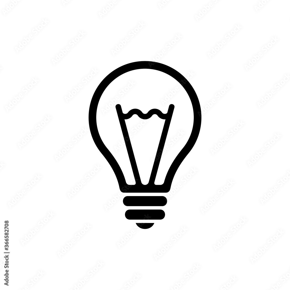 Fototapeta premium Light bulb logo. Icon design. Template elements