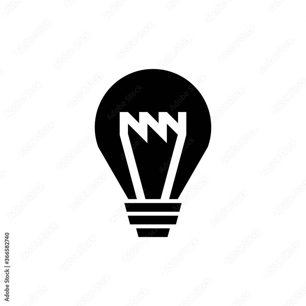 Light bulb logo. Icon design. Template elements Light bulb logo. Icon design. Template elements