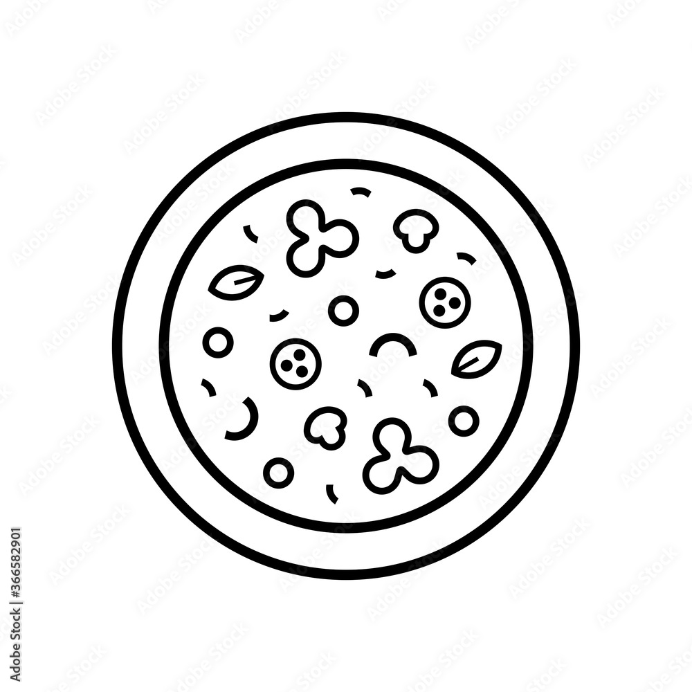 Pizza logo. Icon design. Template elements Pizza logo. Icon design. Template elements