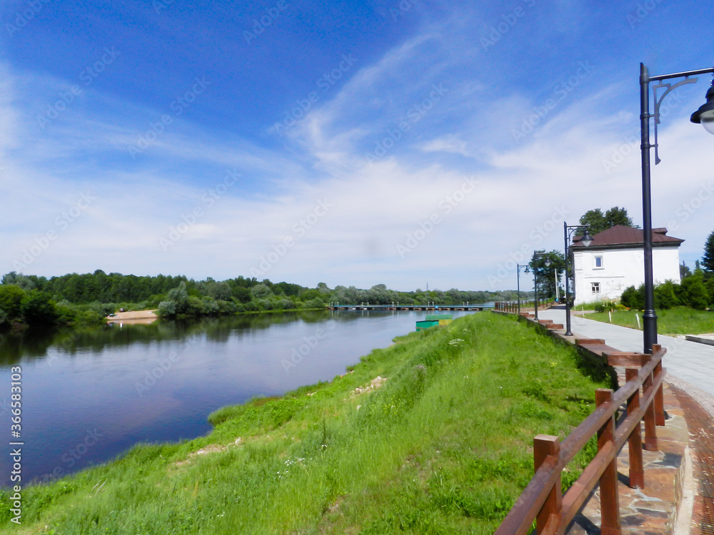 landscape with river landscape with river