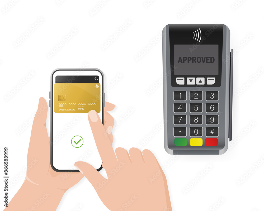 Hand with smartphone. Abstract online payment for mobile device design. Online transaction. Hand with smartphone. Abstract online payment for mobile device design. Online transaction.