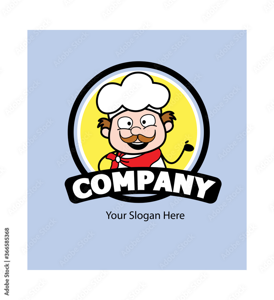 Cartoon Businessman as Company Logo