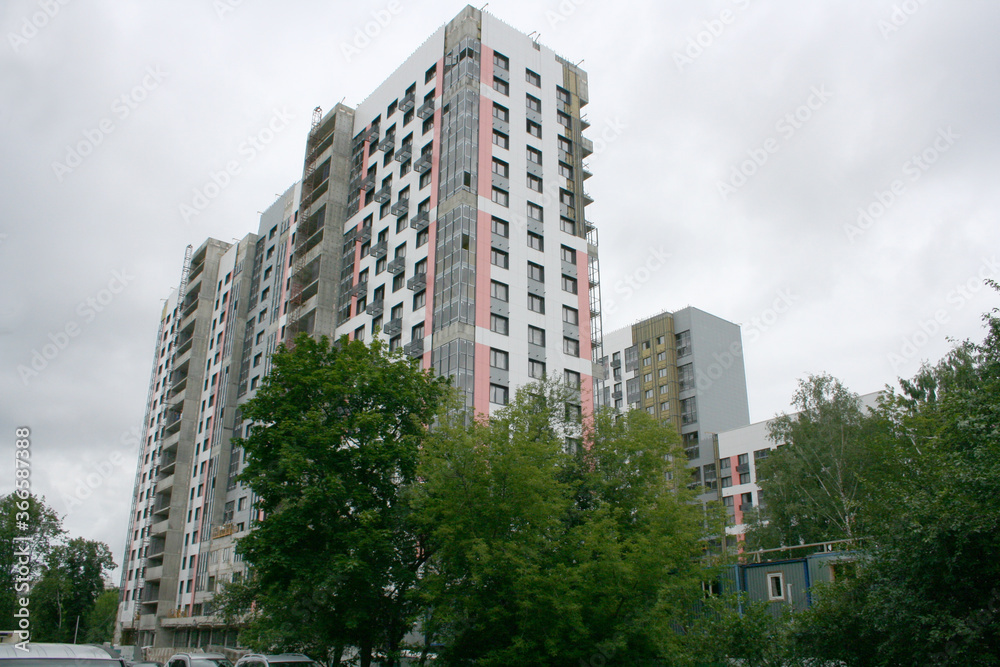 Construction of a New House for Relocation of Residents of Old Houses Intended for Demolition , Moscow, Russia  