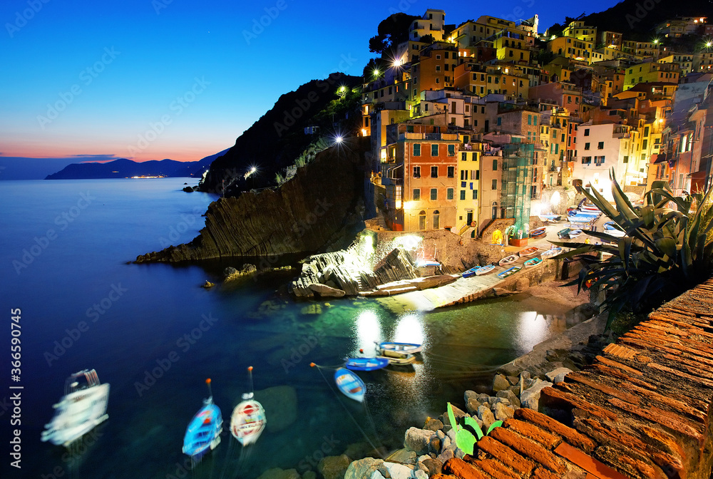 Riomaggiore resort on the Ligurian Coast, Cinque Terre, Italy
