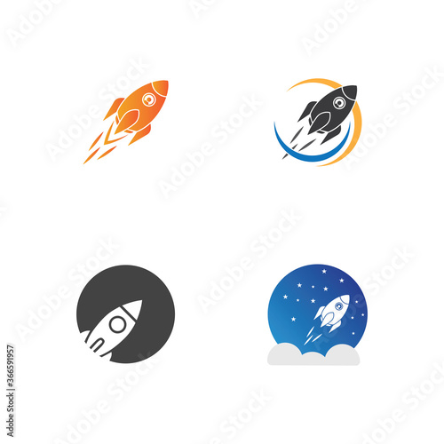 Rocket Logo icon vector template