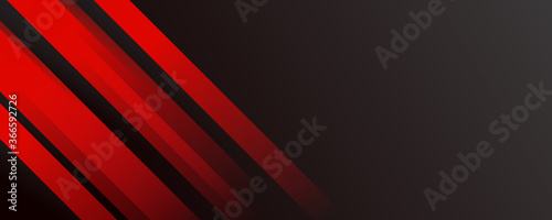 Abstract black metallic overlap red light hexagon mesh design modern luxury futuristic technology banner background vector illustration.