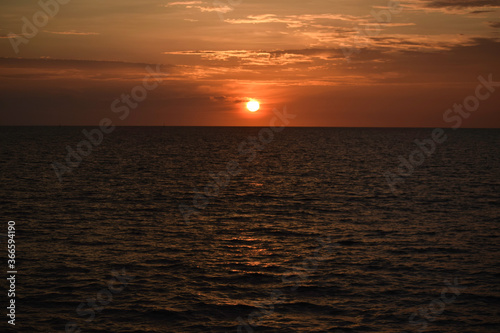 Sea ocean pacific sunset 