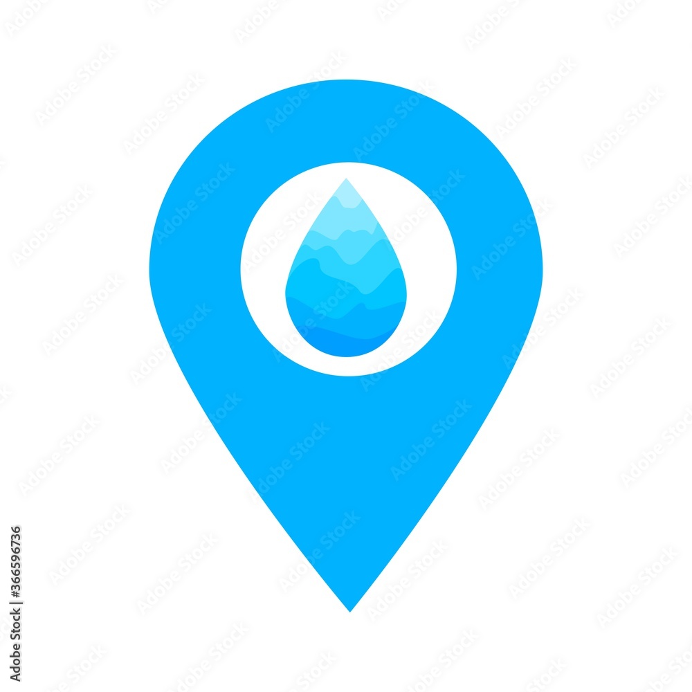 Water drop location map pin pointer icon. Element of map point for mobile concept and web apps. Icon for website design and app development. Premium weather, fount, rain icon sign. Water drop location map pin pointer icon. Element of map point for mobile concept and web apps. Icon for website design and app development. Premium weather, fount, rain icon sign.