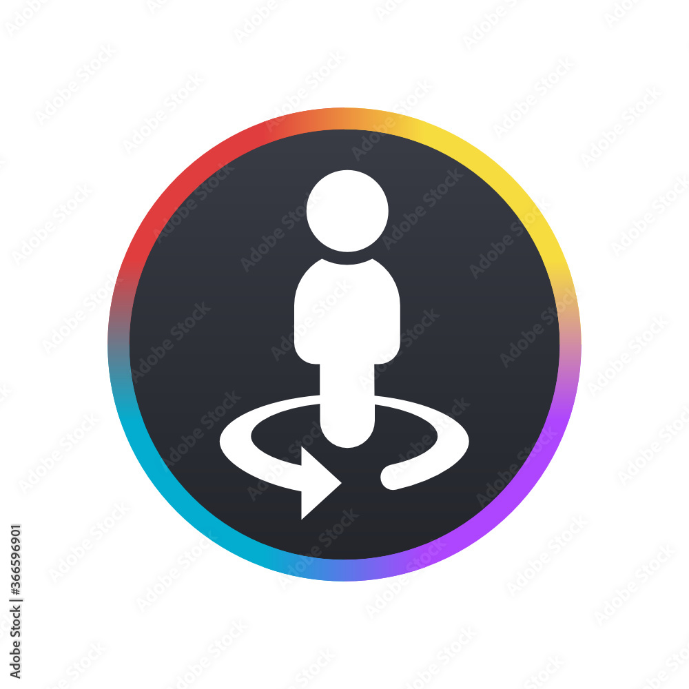 Businessman Circle - Push Button Businessman Circle - Push Button