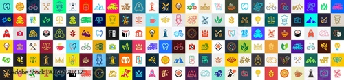 Logos collection. Abstract logos set. Icon design. Template elements