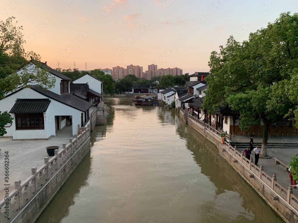 Fototapeta premium Canal à Suzhou, Chine