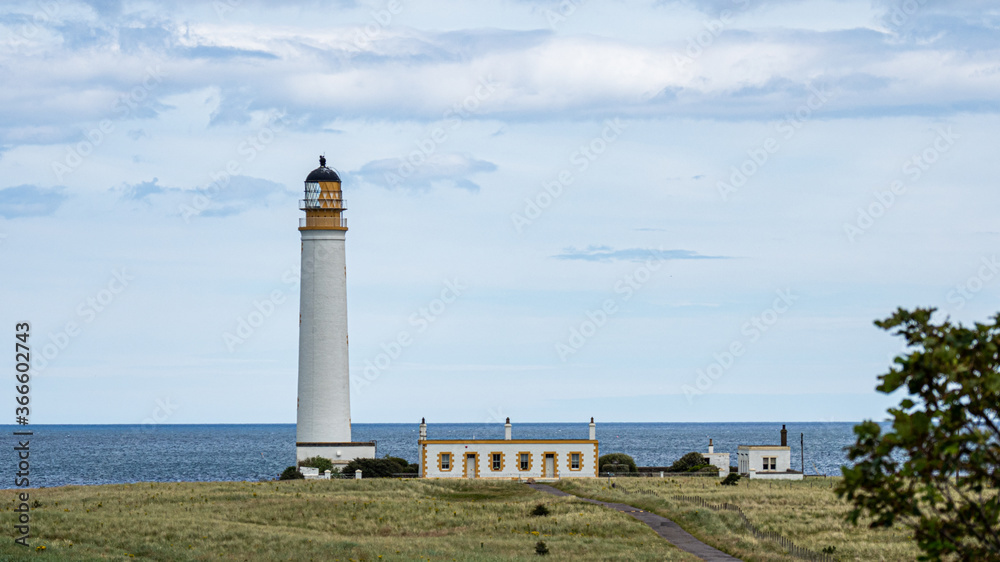 Barns Ness Lighthouse near Dunbar in Scotland Barns Ness Lighthouse near Dunbar in Scotland